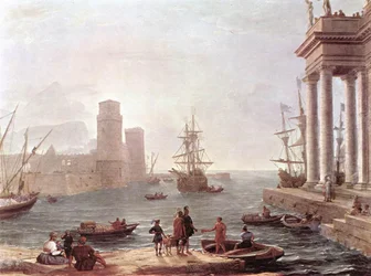 Port Scene with the Departure of Ulysses from the Land of the Phaeacians